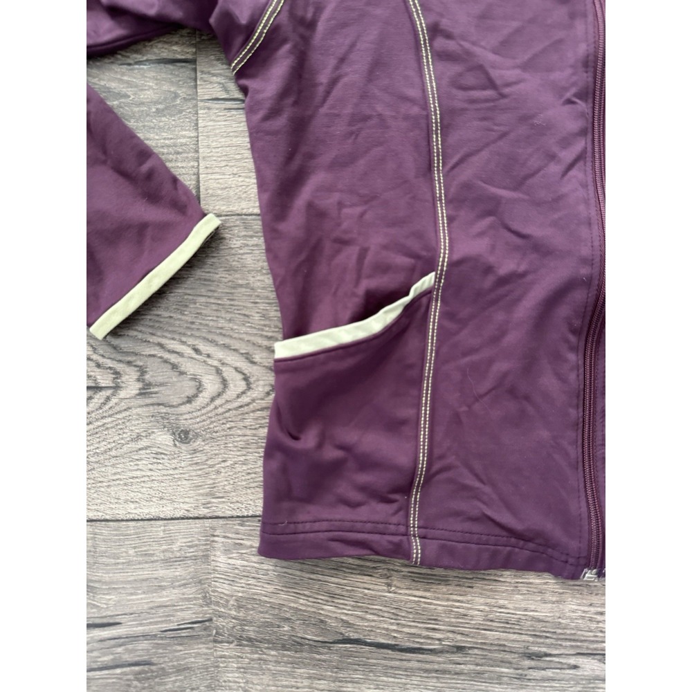Prana Jacket Womens Small Purple Full Zip Athletic Stretch‎ Hiking Yoga USA Made - Picture 5 of 14